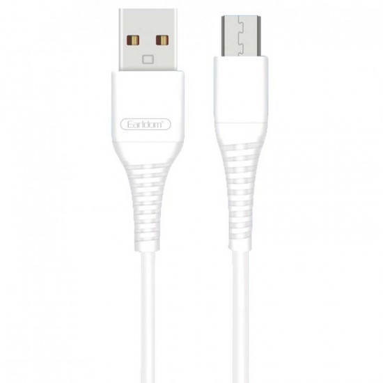 -Καλώδιο Φόρτισης Earldom EC-095M Micro USB 1m Λευκό