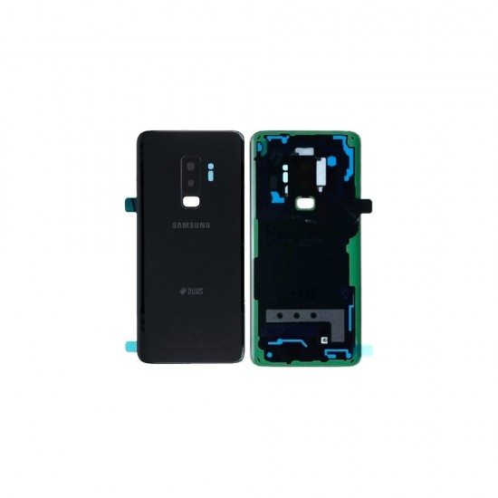 Γνήσιο Πίσω Καπάκι με Τζαμάκι Κάμερας για Samsung Galaxy S9 Plus G965F GH82-15652A Black (Service Pack)