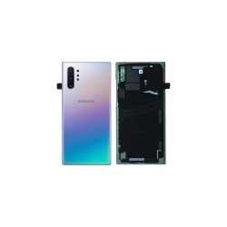 Γνήσιο Πίσω Καπάκι με Τζαμάκι Κάμερας για Samsung Galaxy Note 10 Plus SM-N975F GH82-20588C Aura Glow / Silver (Service Pack)