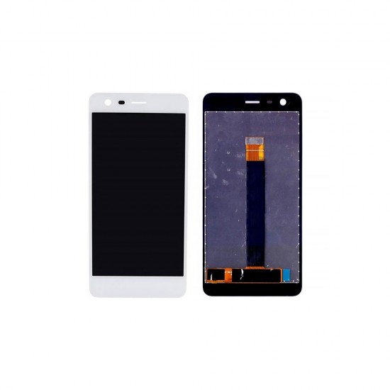 Ανταλλακτικά-Οθόνη LCD με Μηχανισμό Αφής Assembly για Nokia 2 (Λευκό)