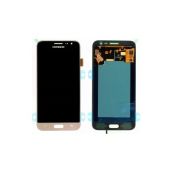 Γνήσια Οθόνη LCD και Μηχανισμός Αφής για Samsung Galaxy J3 2016 J320F GH97-18414B Χρυσό (Service Pack)