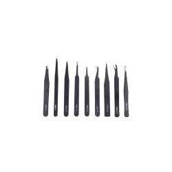 9 in 1 Metal Tweezers Repairing Disassemble Tool Kit