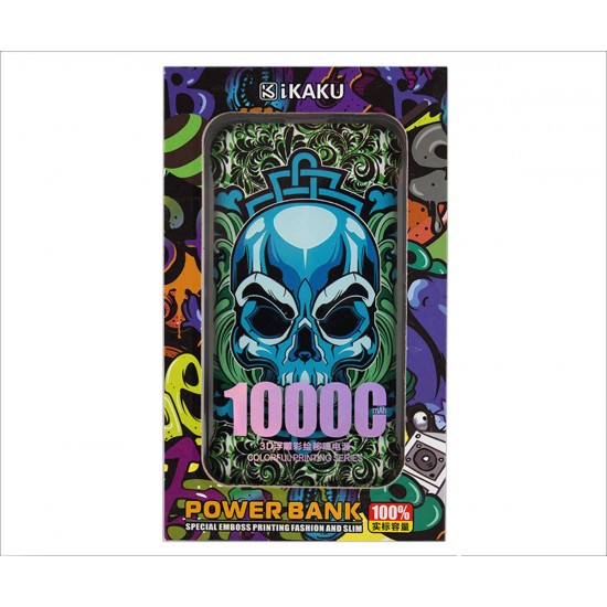 Φόρτιση-Power Bank IKAKU 10000mah Skull